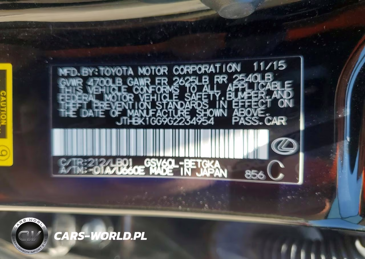 2016 Lexus Es 350 VIN:JTHBK1GG9G2234954 - 12