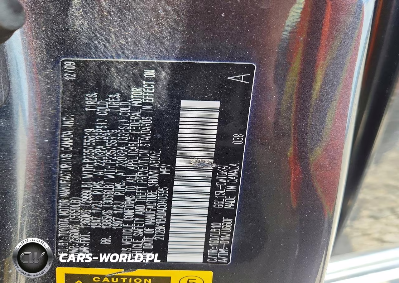 2010 Lexus Rx 350 VIN:2T2BK1BA0AC040595 - 13