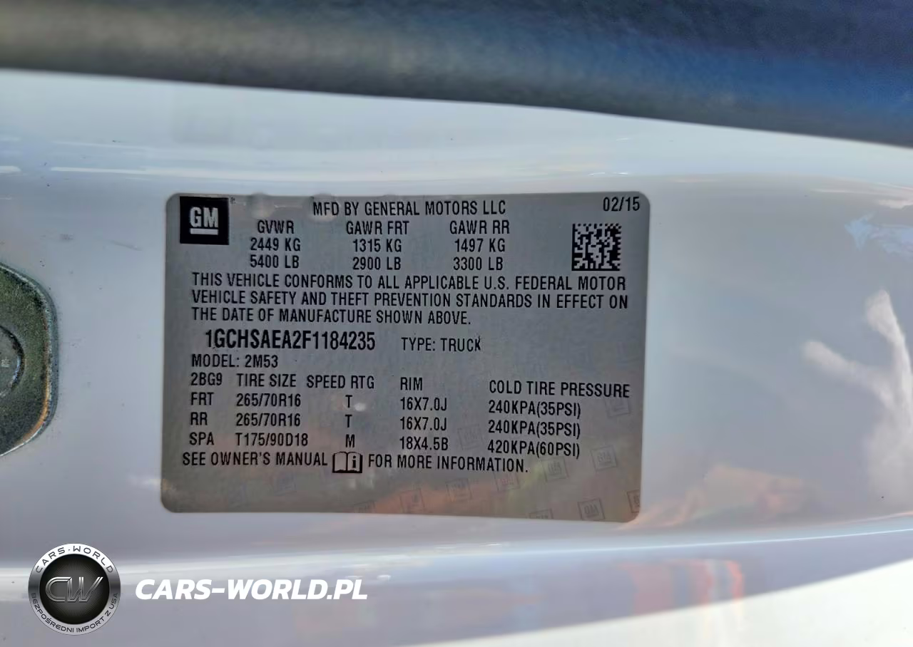 2015 Chevrolet Colorado VIN:1GCHSAEA2F1184235 - 12