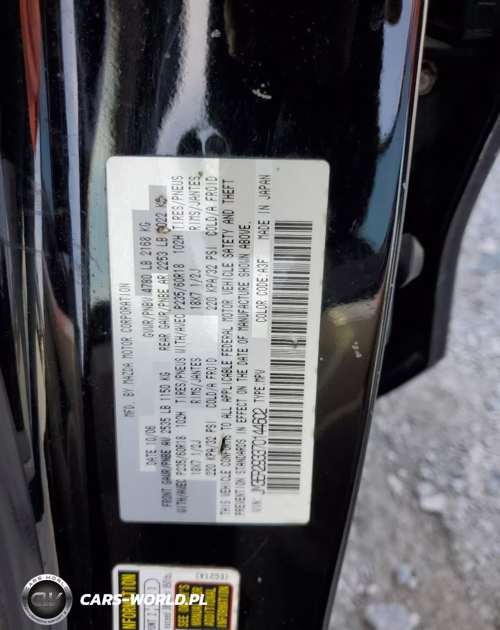 2007 Mazda Cx-7 VIN:JM3ER293370144602 - 12