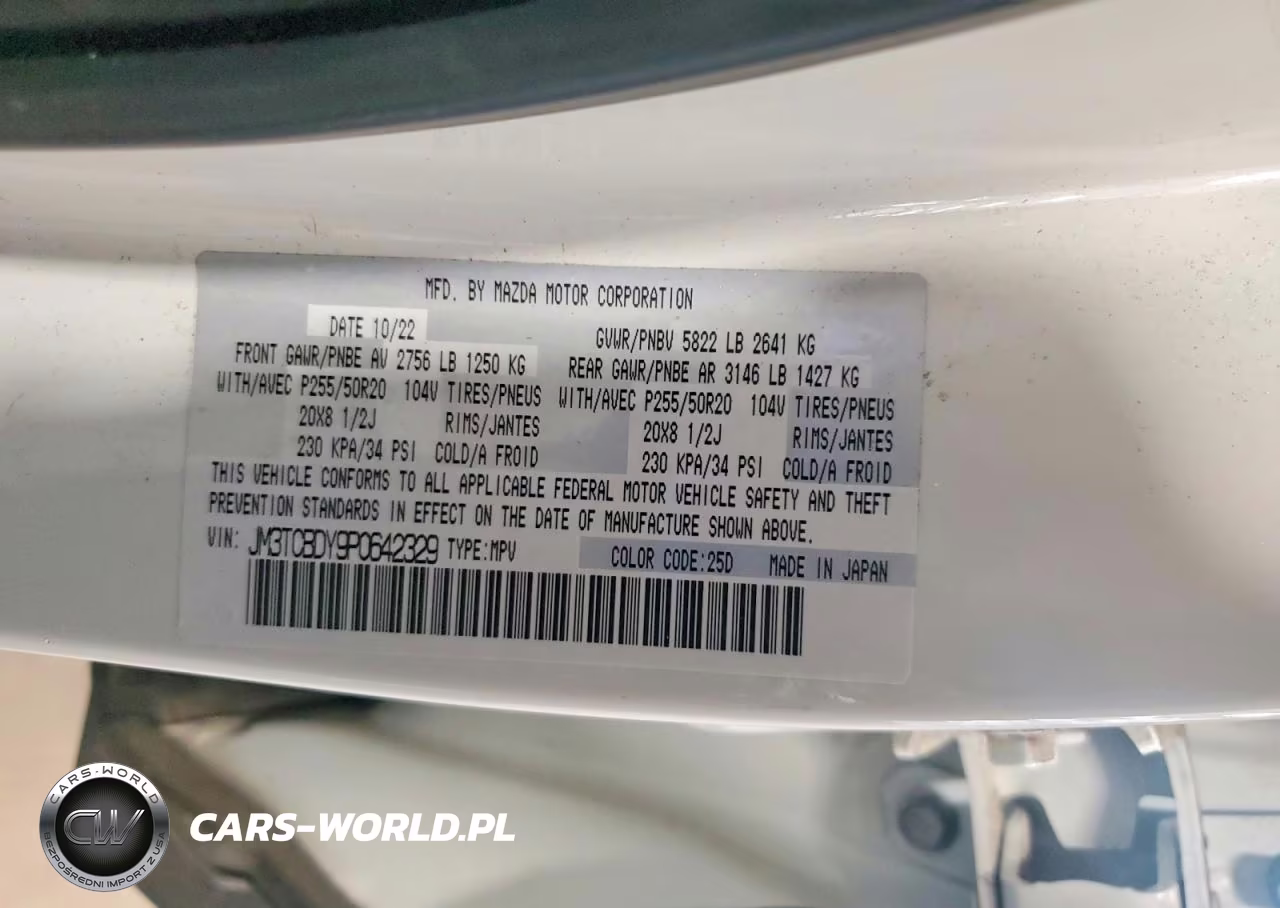 2023 Mazda Cx-9 Grand Touring VIN:JM3TCBDY9P0642329 - 14