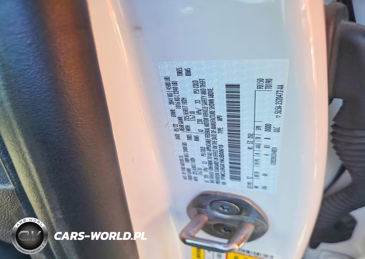 2022 Ford Escape Se VIN:1FMCU9G61NUB00619 - 13