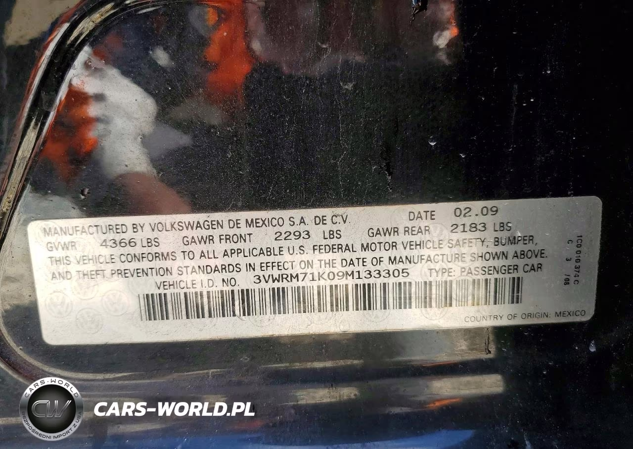 2009 Volkswagen Jetta Se VIN:3VWRM71K09M133305 - 12