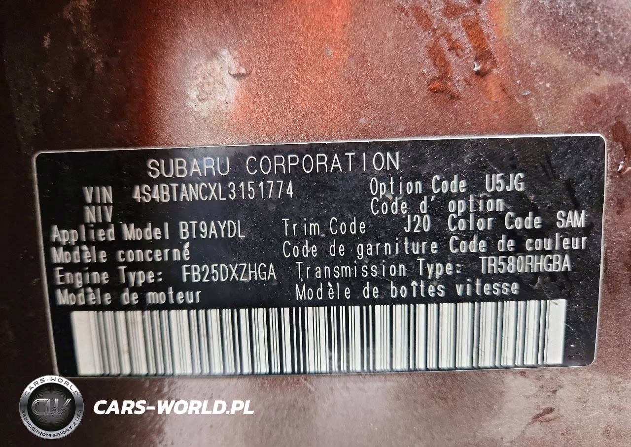 2020 Subaru Outback Limited VIN:4S4BTANCXL3151774 - 13