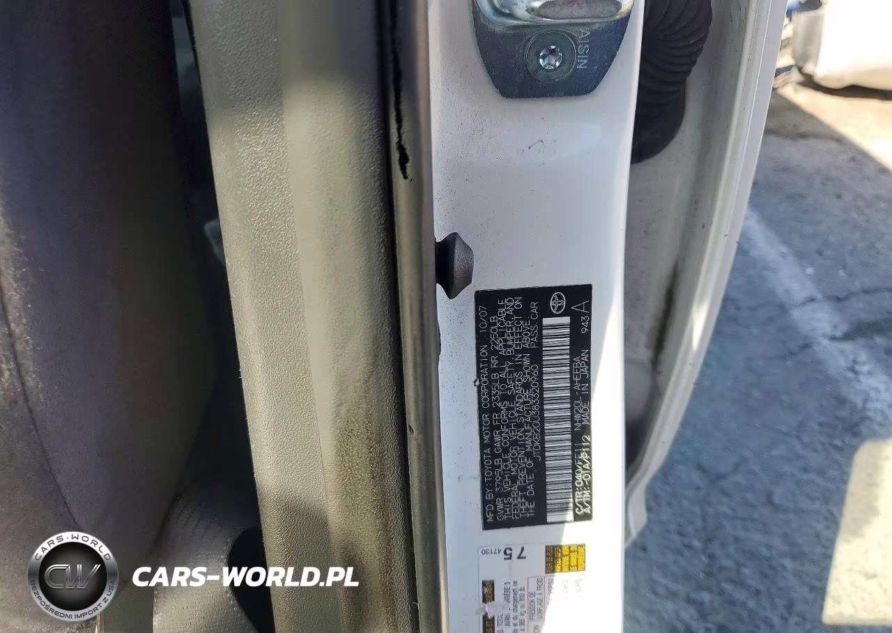 2008 Toyota Prius Base VIN:JTDKB20U383320960 - 12