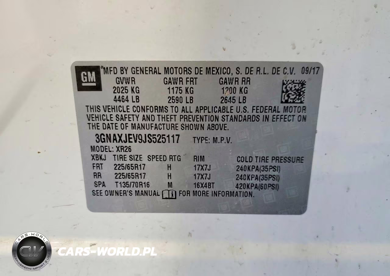 2018 Chevrolet Equinox Lt VIN:3GNAXJEV9JS525117 - 13
