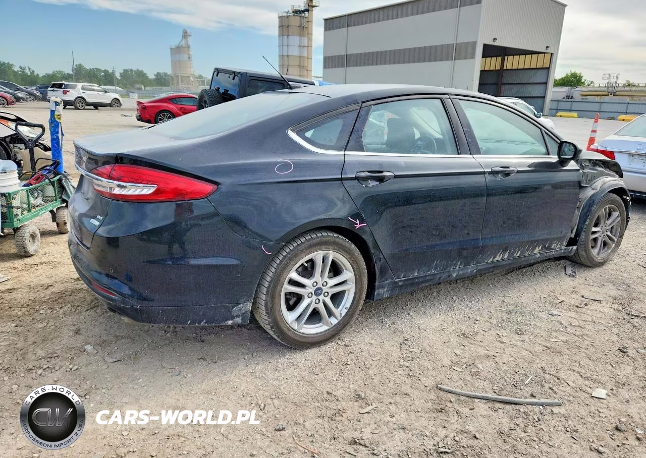 2018 Ford Fusion Se VIN:3FA6P0HD1JR145956 - 3