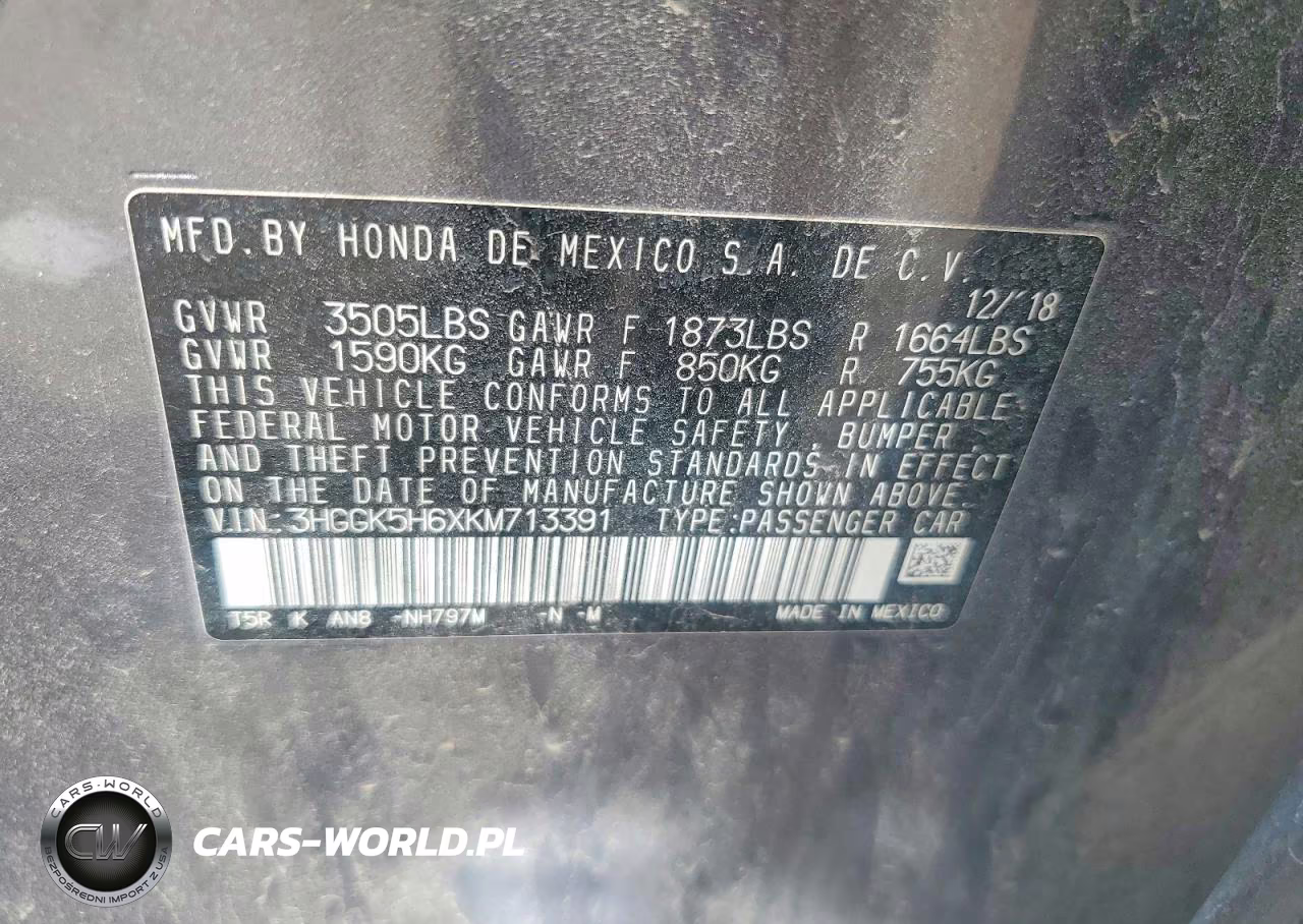 2019 Honda Fit Sport VIN:3HGGK5H6XKM713391 - 12