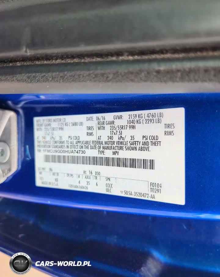 2017 Ford Escape Se VIN:1FMCU9GD0HUA74730 - 12