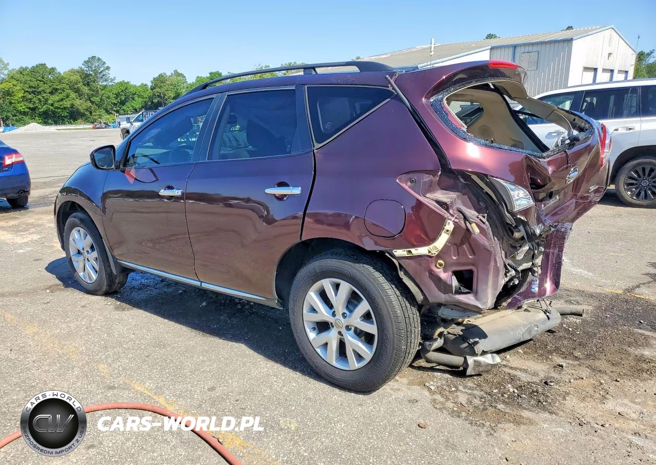 2014 Nissan Murano Sl VIN:JN8AZ1MU5EW412016 - 2