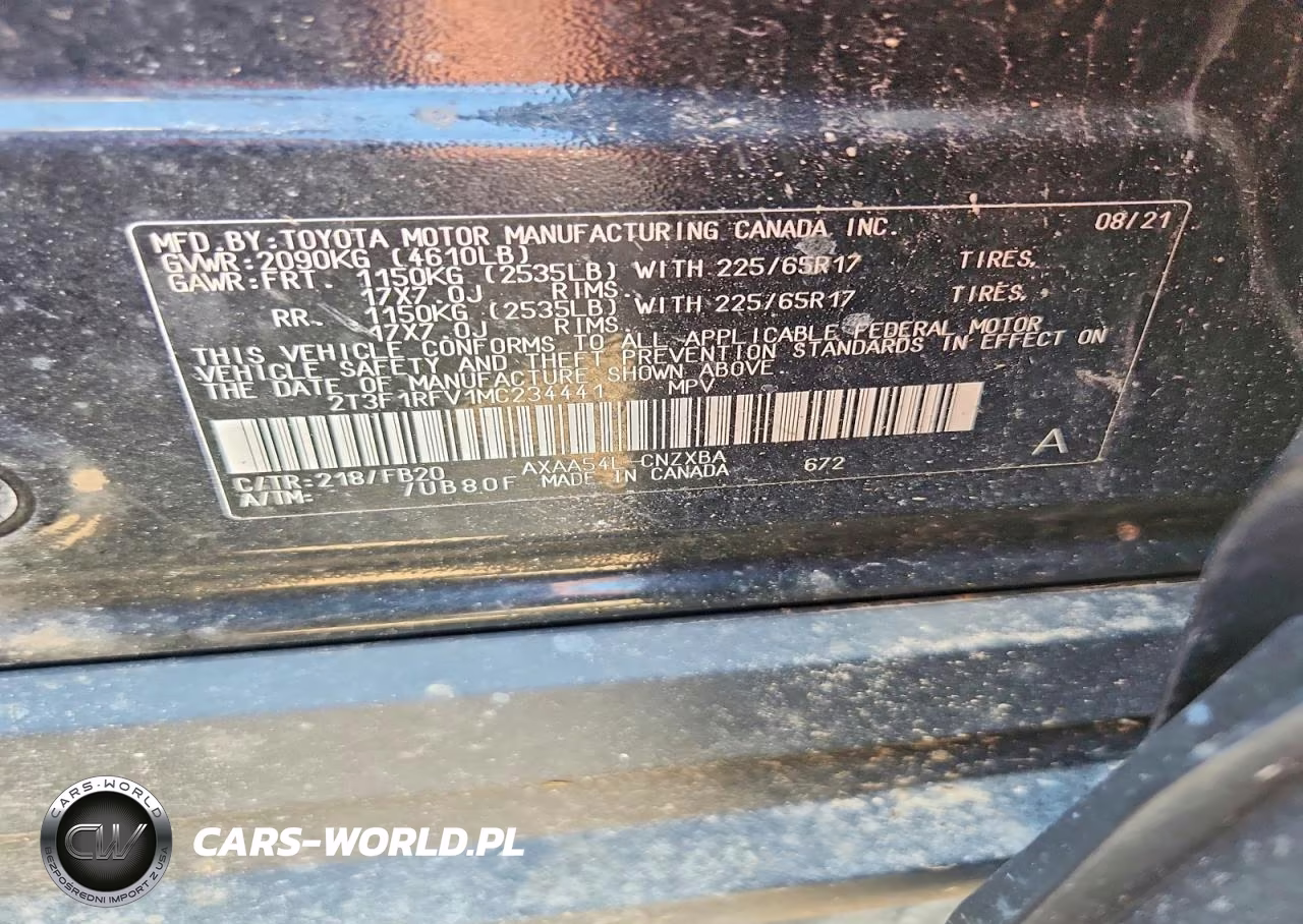 2021 Toyota Rav4 Le VIN:2T3F1RFV1MC234441 - 13