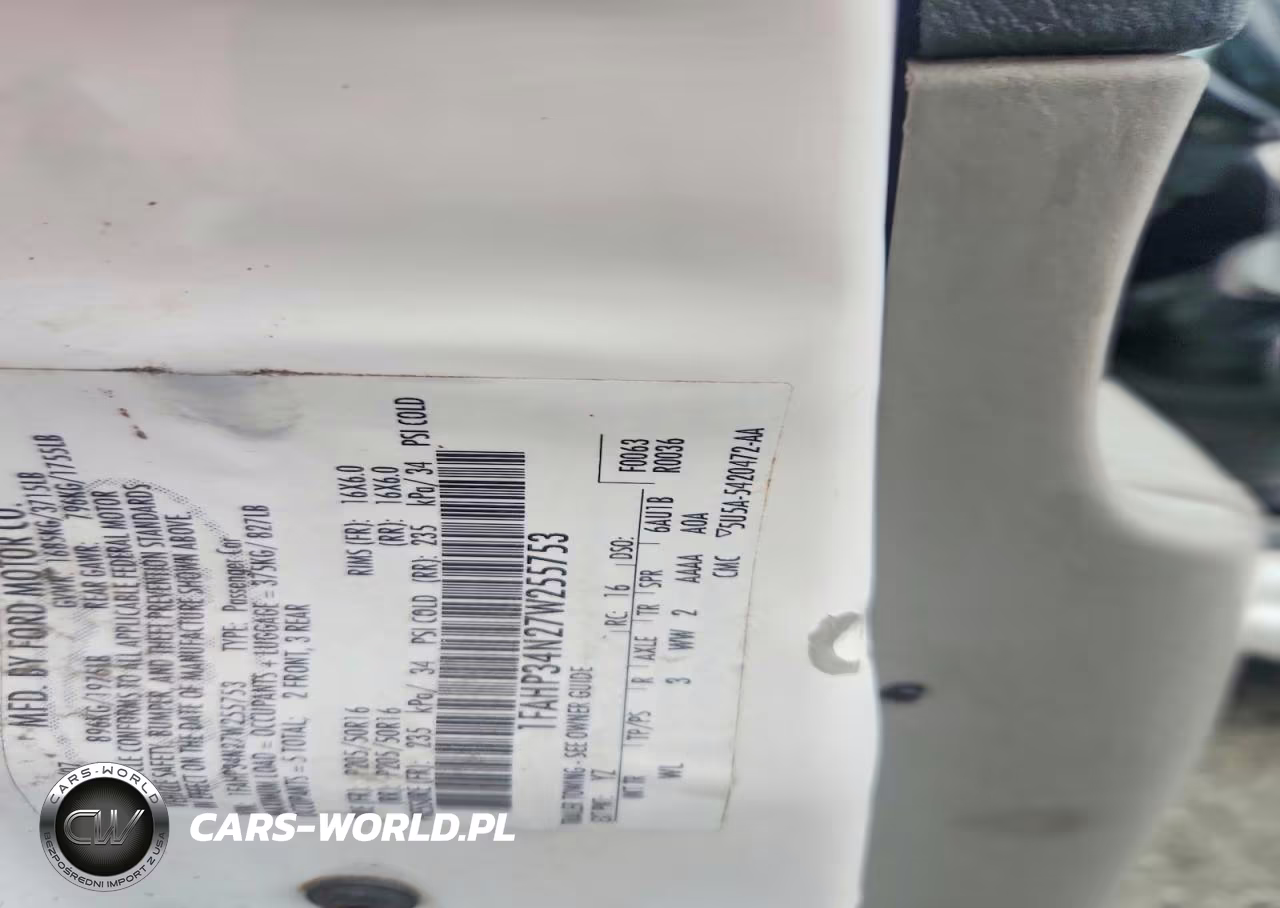 2007 Ford Focus Zx4 VIN:1FAHP34N27W255753 - 12