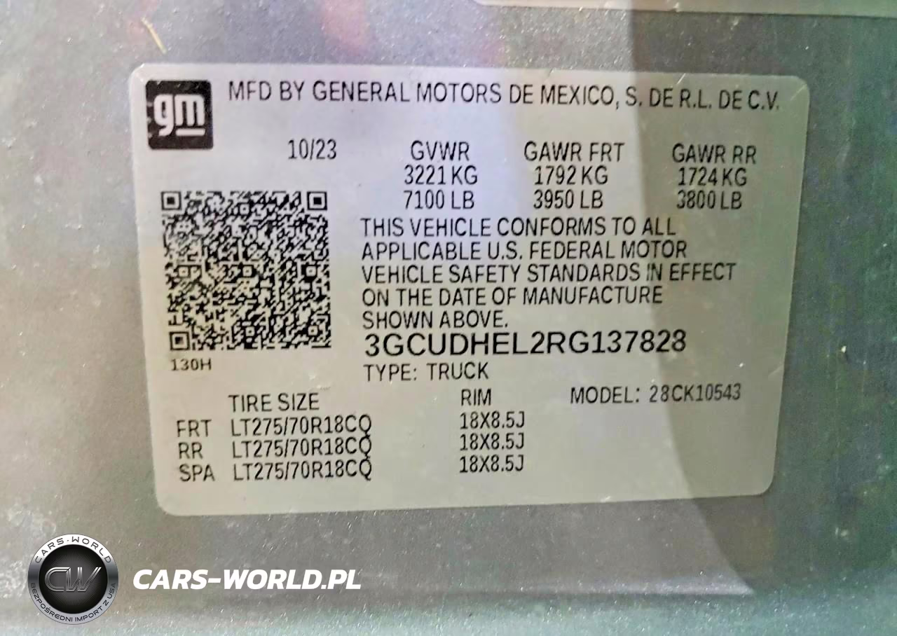 2024 Chevrolet Silverado K1500 Zr2 VIN:3GCUDHEL2RG137828 - 13
