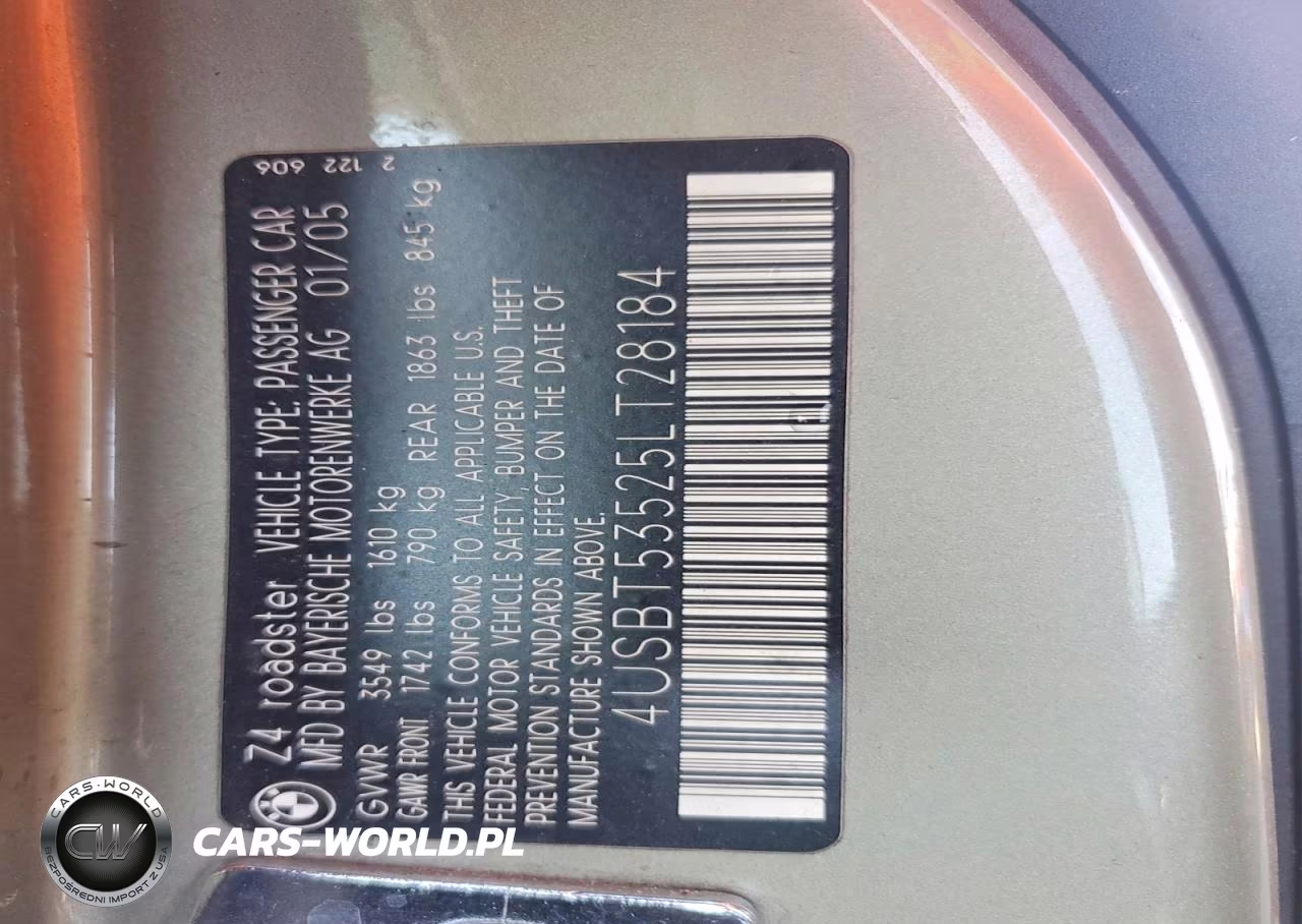 2005 BMW Z4 3.0 VIN:4USBT53525LT28184 - 12