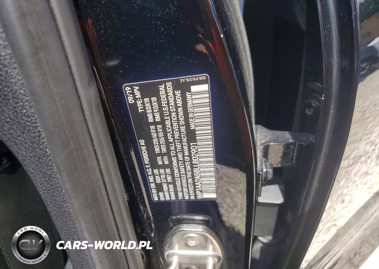 2020 Porsche Macan VIN:WP1AA2A58LLB02901 - 14