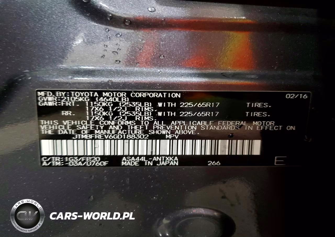 2016 Toyota Rav4 Le VIN:JTMBFREV6GD188302 - 13