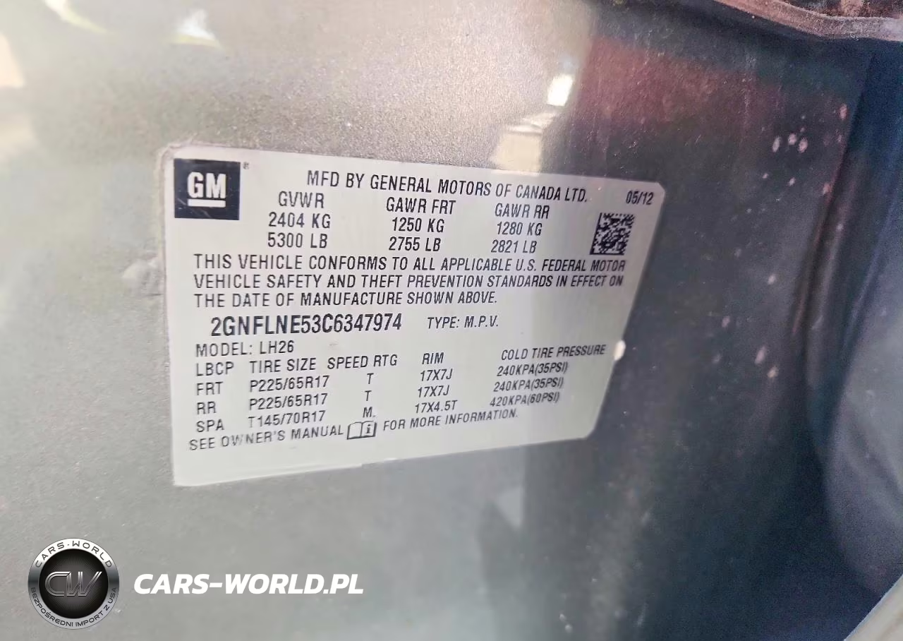 2012 Chevrolet Equinox Lt VIN:2GNFLNE53C6347974 - 13