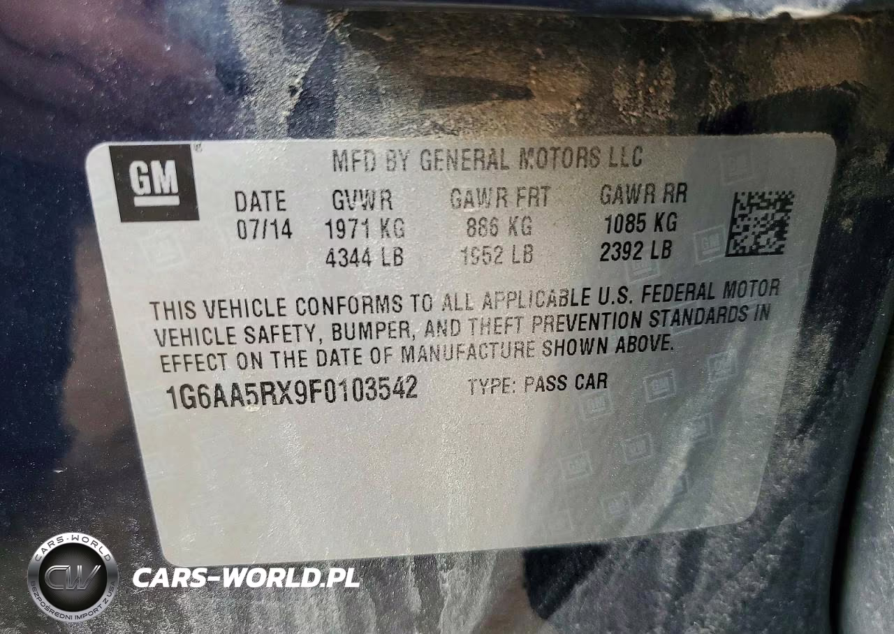 2015 Cadillac Ats VIN:1G6AA5RX9F0103542 - 12