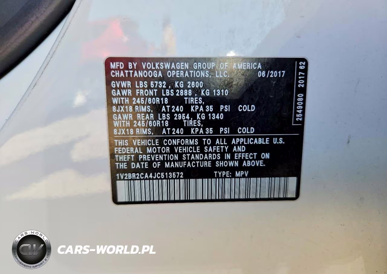2018 Volkswagen Atlas VIN:1V2BR2CA4JC513572 - 14