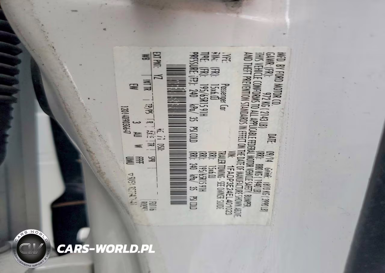 2014 Ford Focus S VIN:1FADP3E24EL401023 - 12