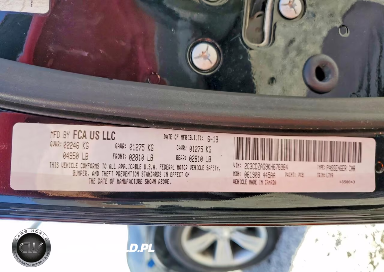 2019 Dodge Challenger Sxt VIN:2C3CDZAG9KH676984 - 13