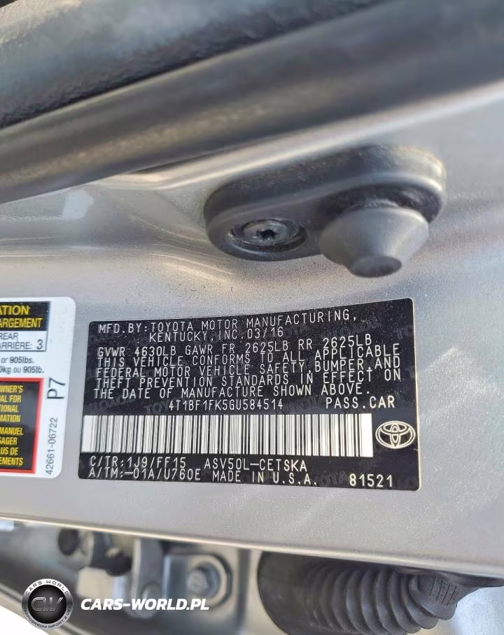 2016 Toyota Camry Se VIN:4T1BF1FK5GU584514 - 12