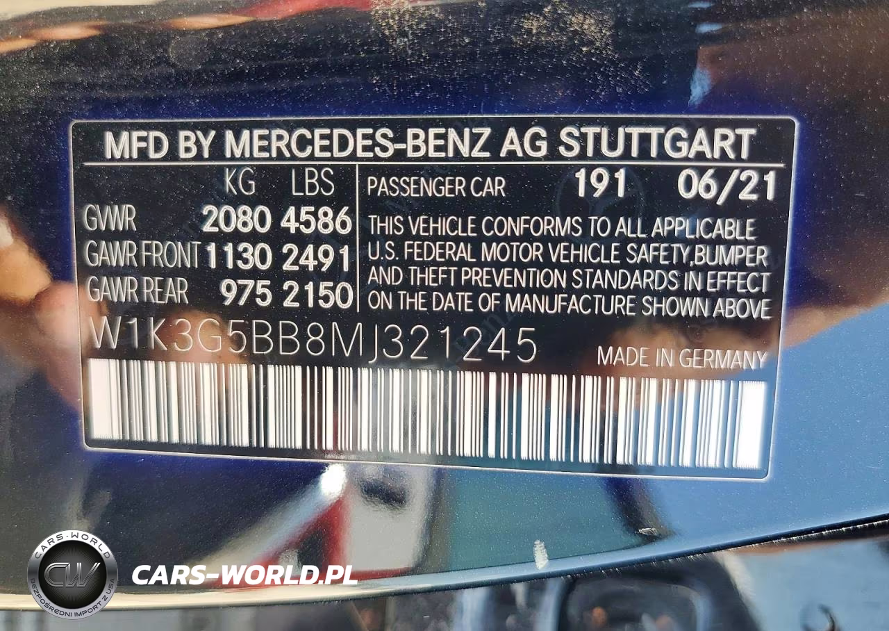 2021 Mercedes-Benz A 35 Amg VIN:W1K3G5BB8MJ321245 - 12