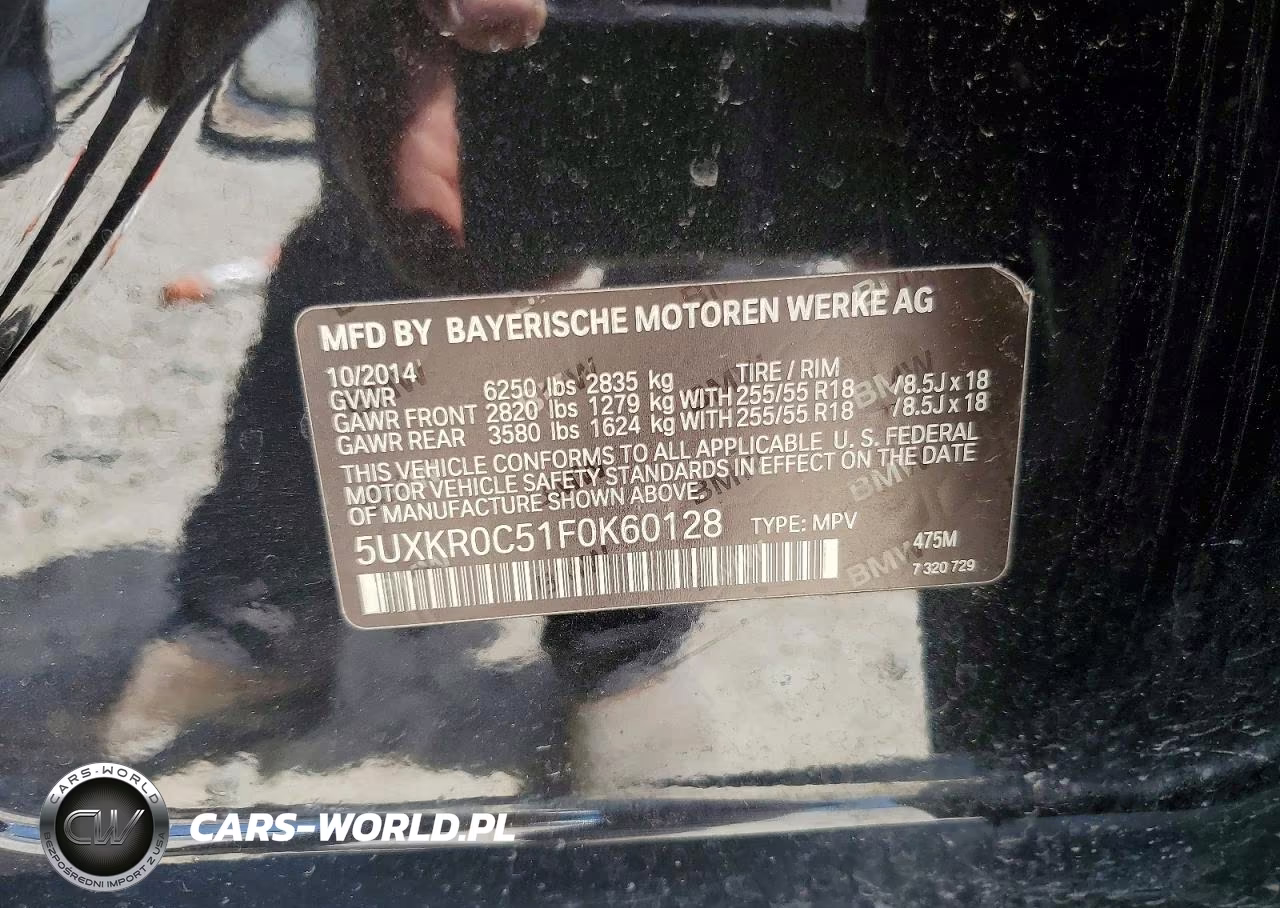 2015 BMW X5 xDrive35I VIN:5UXKR0C51F0K60128 - 13