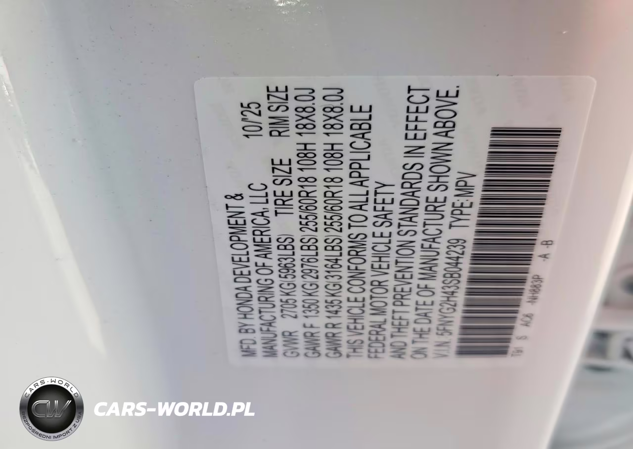 2025 Honda Pilot Exl VIN:5FNYG2H43SB044239 - 13