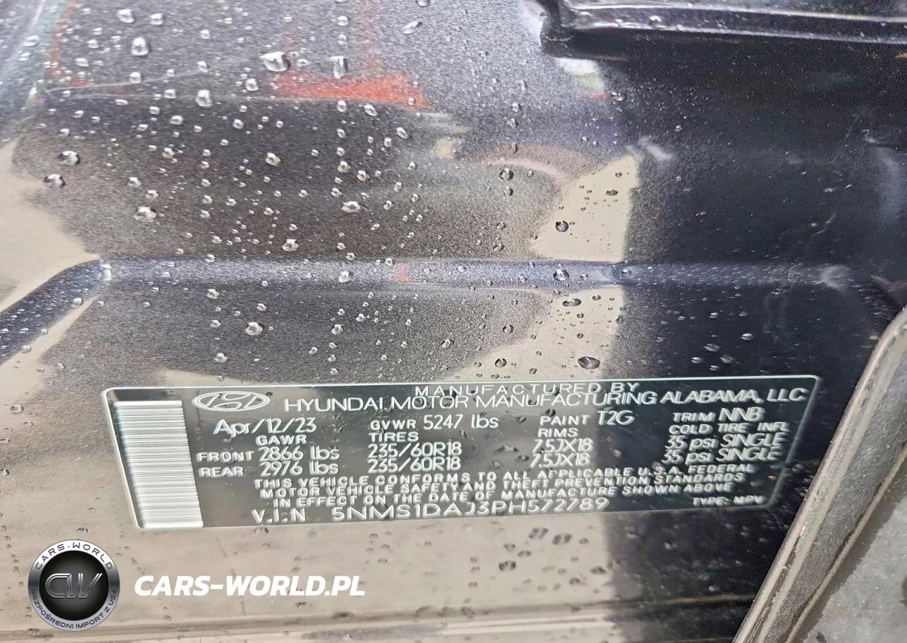 2023 Hyundai Santa Fe Se VIN:5NMS1DAJ3PH572789 - 12