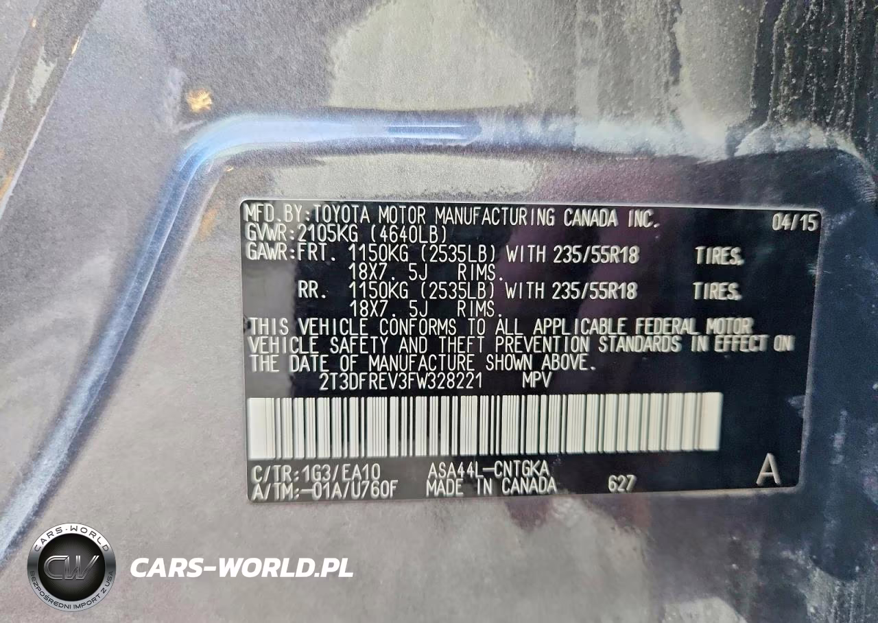 2015 Toyota Rav4 Limited VIN:2T3DFREV3FW328221 - 13