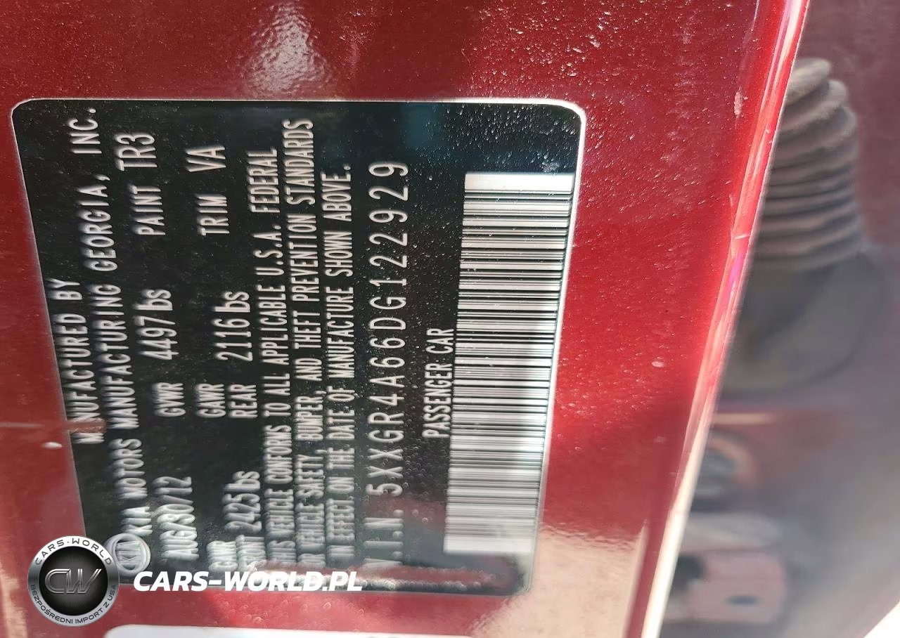 2013 Kia Optima Sx VIN:5XXGR4A66DG122929 - 13