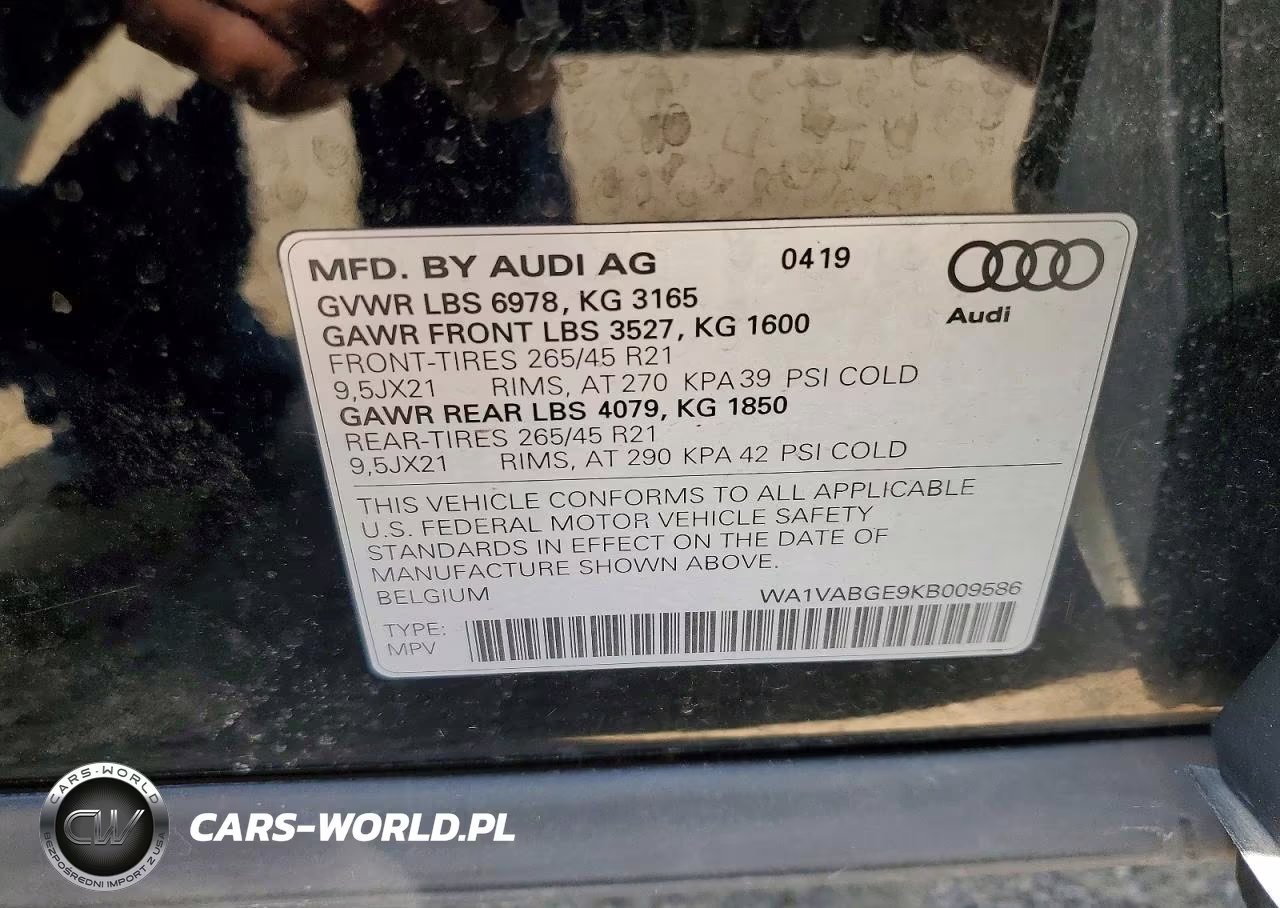 2019 Audi E-Tron Prestige VIN:WA1VABGE9KB009586 - 12