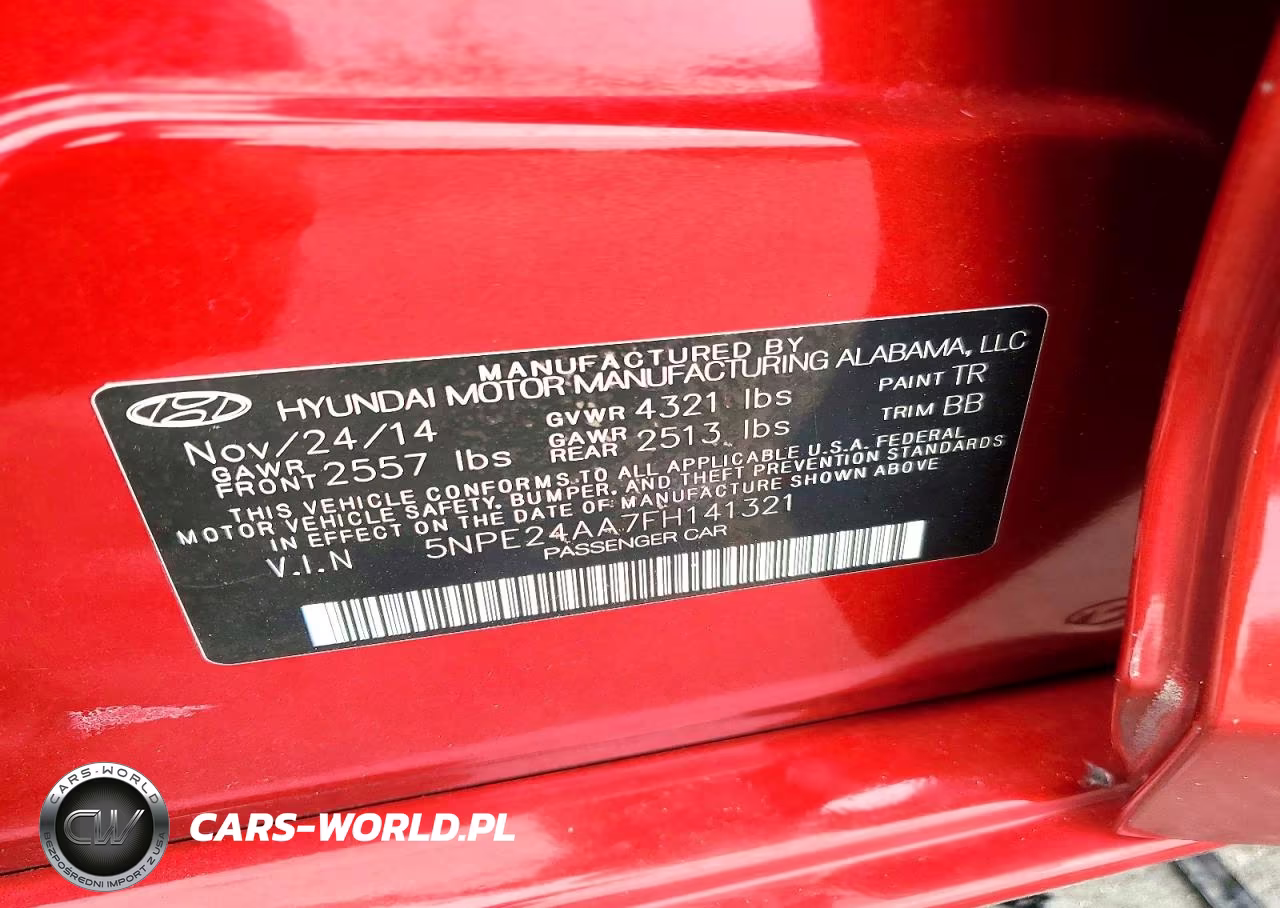 2015 Hyundai Sonata Eco VIN:5NPE24AA7FH141321 - 13
