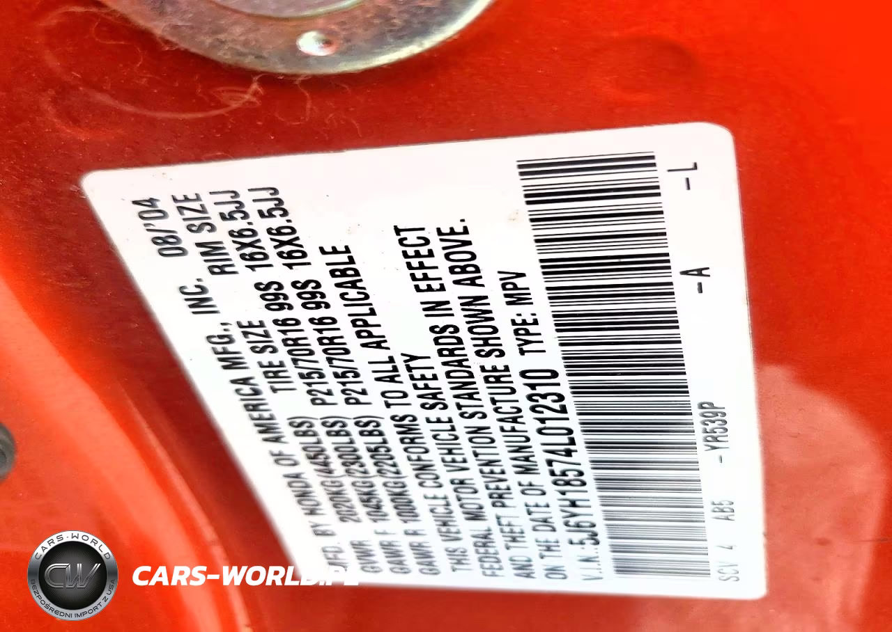 2004 Honda Element Ex VIN:5J6YH18574L012310 - 13