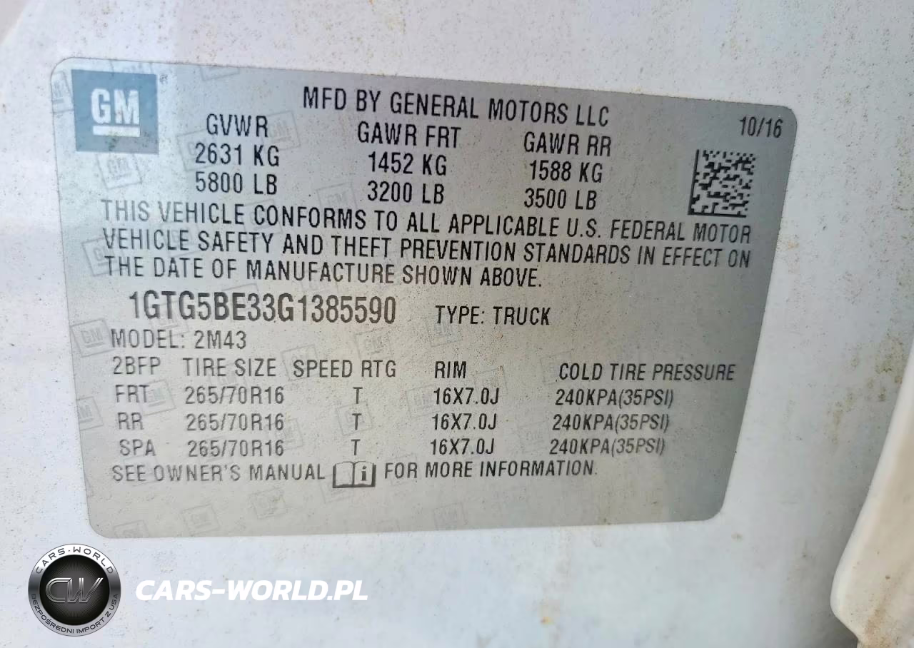 2016 GMC Canyon VIN:1GTG5BE33G1385590 - 12