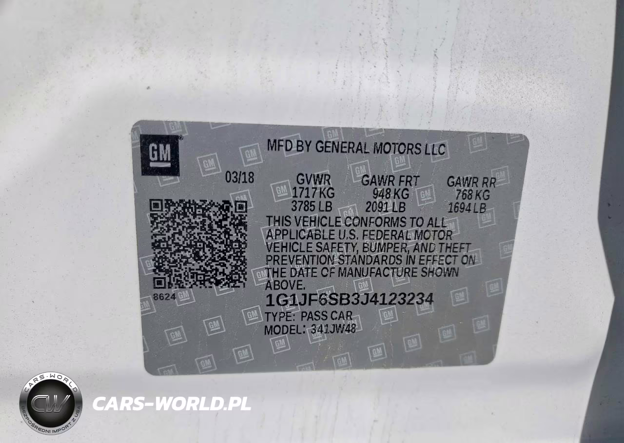 2018 Chevrolet Sonic Premier VIN:1G1JF6SB3J4123234 - 12