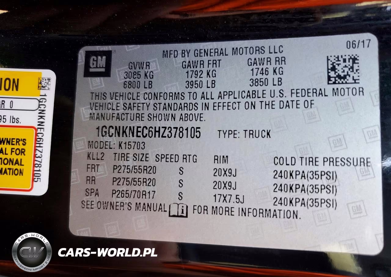 2017 Chevrolet Silverado K1500 VIN:1GCNKNEC6HZ378105 - 13