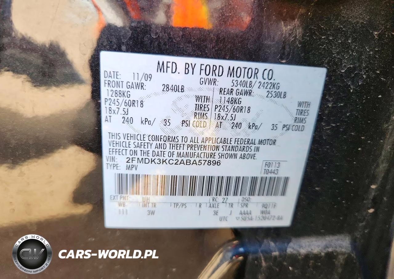 2010 Ford Edge Limited VIN:2FMDK3KC2ABA57896 - 12