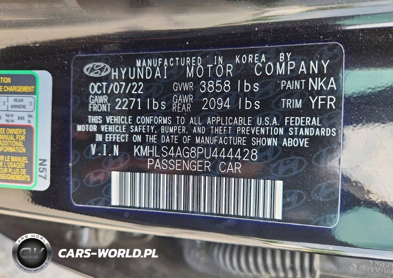 2023 Hyundai Elantra Sel VIN:KMHLS4AG8PU444428 - 12
