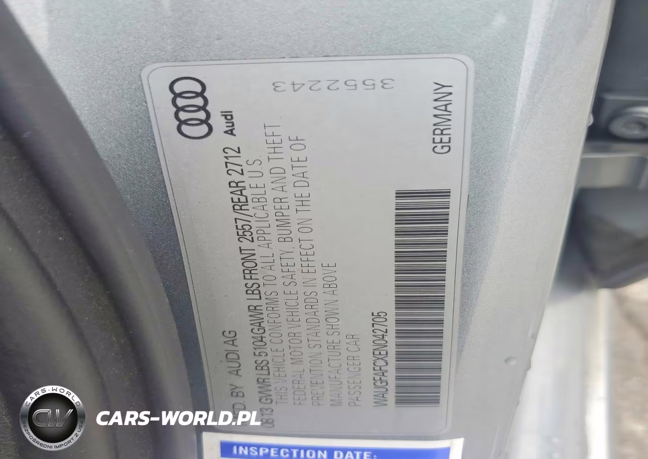 2014 Audi A6 Premium Plus VIN:WAUGFAFCXEN042705 - 12