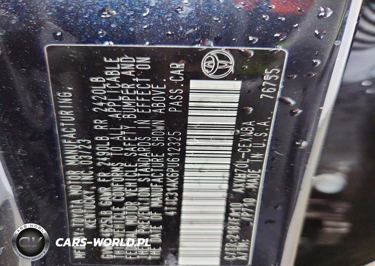 2023 Toyota Camry Hybrid Le VIN:4T1C31AK6PU612325 - 12