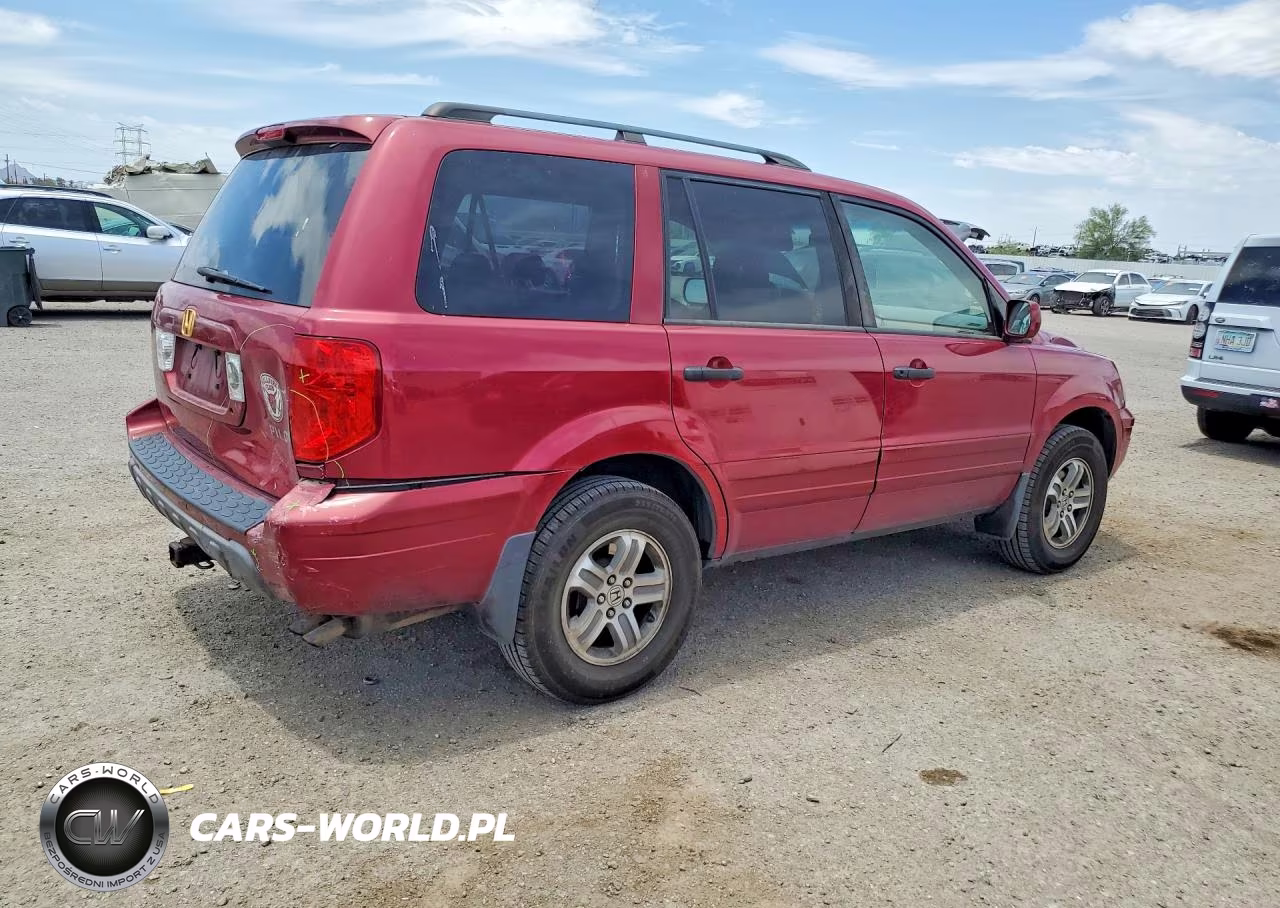 2005 Honda Pilot Exl VIN:2HKYF18595H560374 - 3