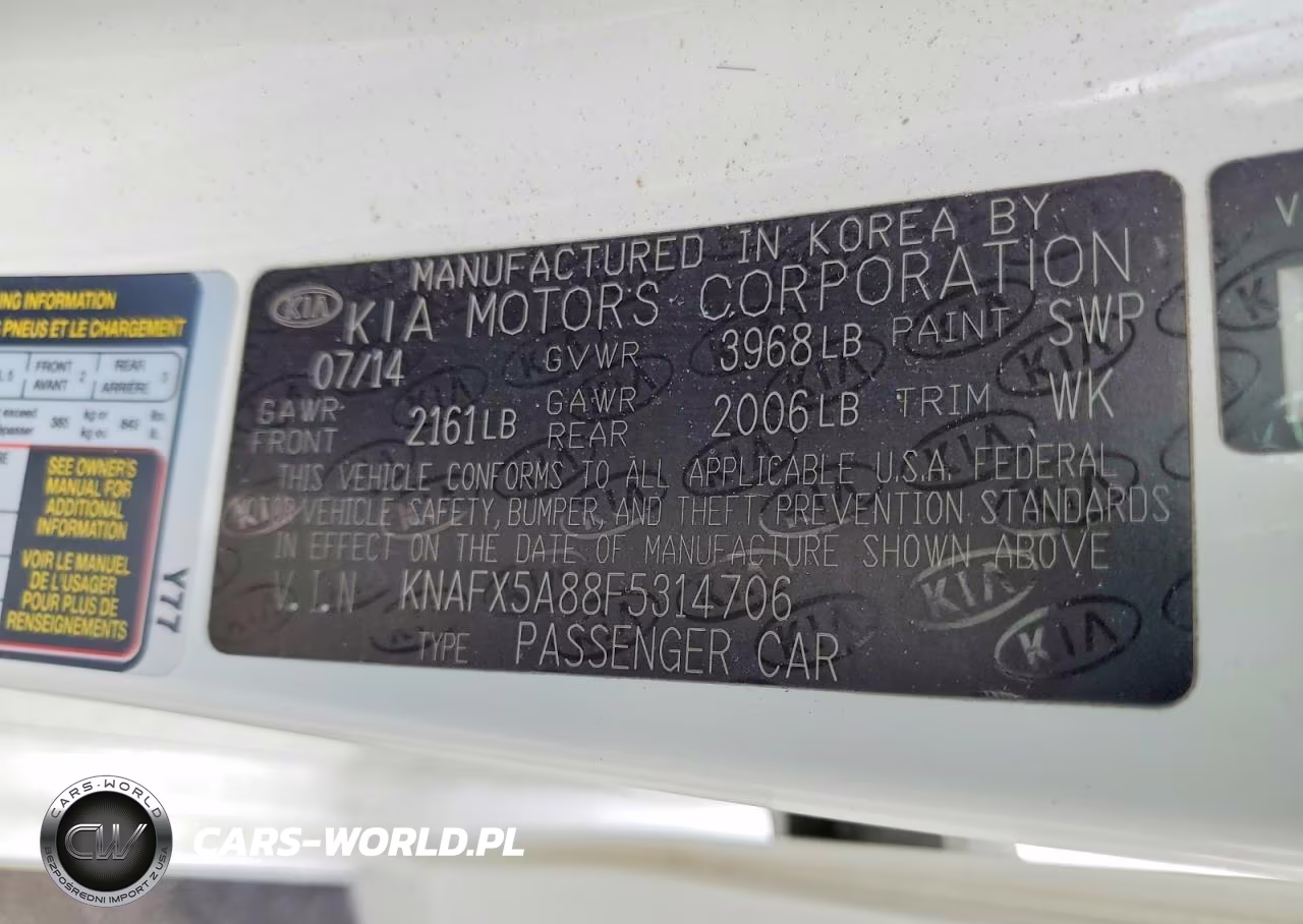 2015 Kia Forte Ex VIN:KNAFX5A88F5314706 - 13