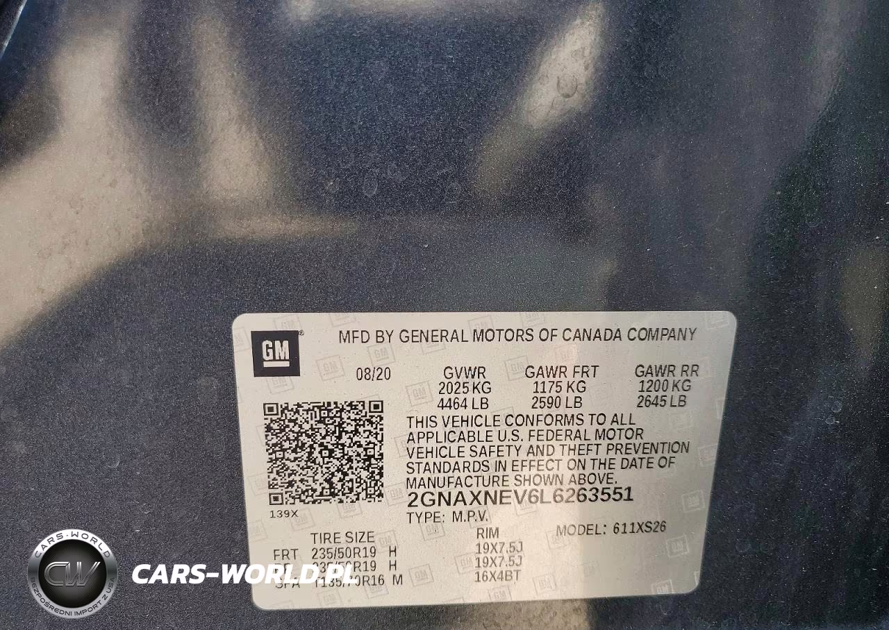2020 Chevrolet Equinox Premier VIN:2GNAXNEV6L6263551 - 12