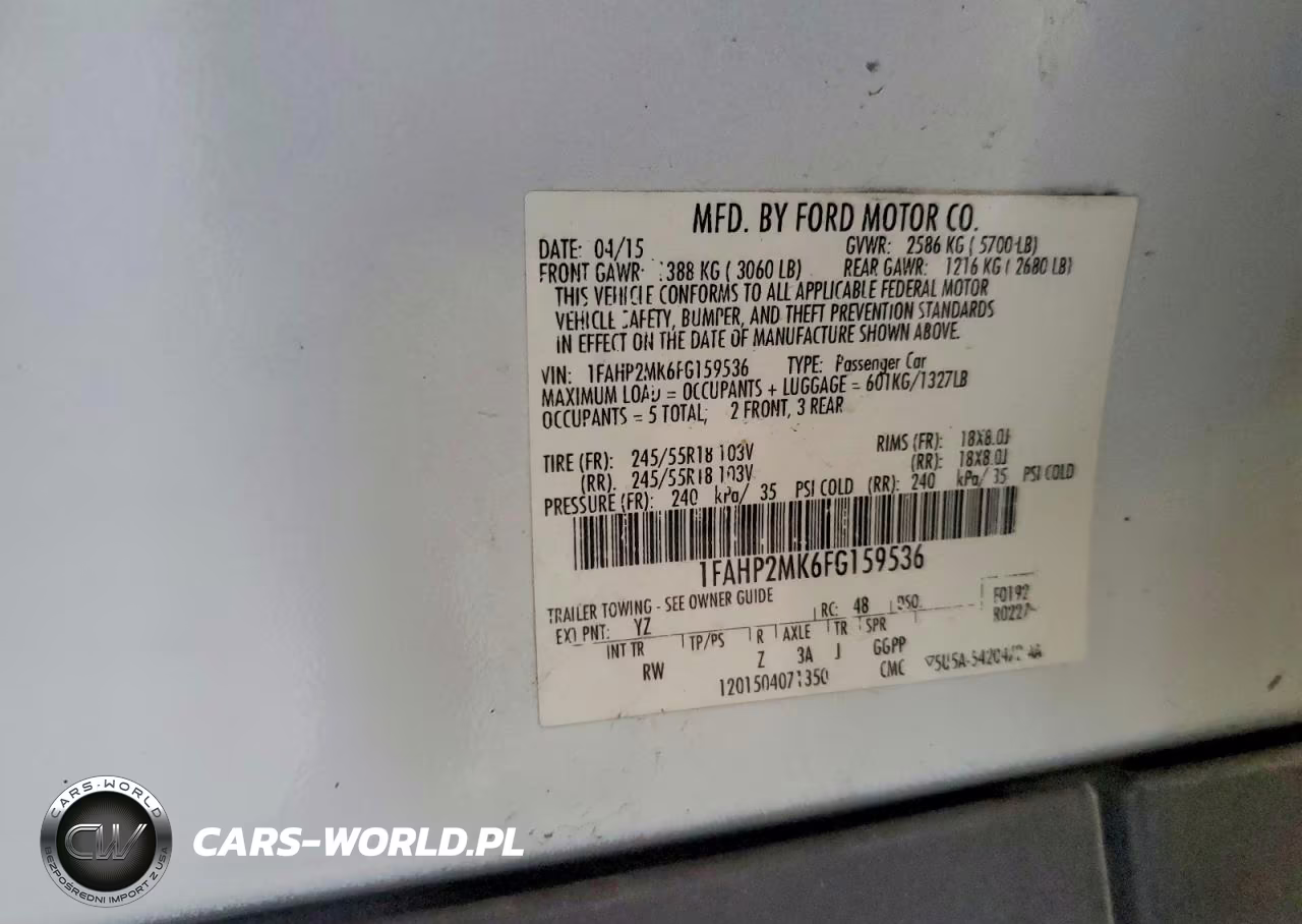 2015 Ford Taurus Police Interceptor VIN:1FAHP2MK6FG159536 - 12