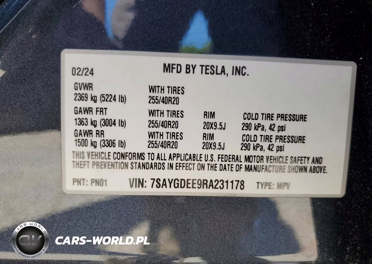 2024 Tesla Model Y VIN:7SAYGDEE9RA231178 - 13