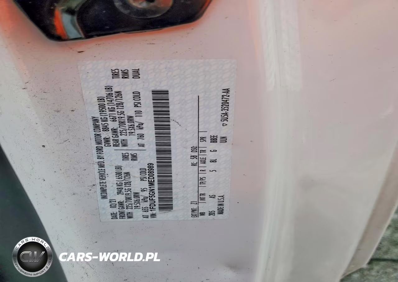 2021 Ford F550 Super Duty Box Truck VIN:1FDUF5GN1MED08989 - 13