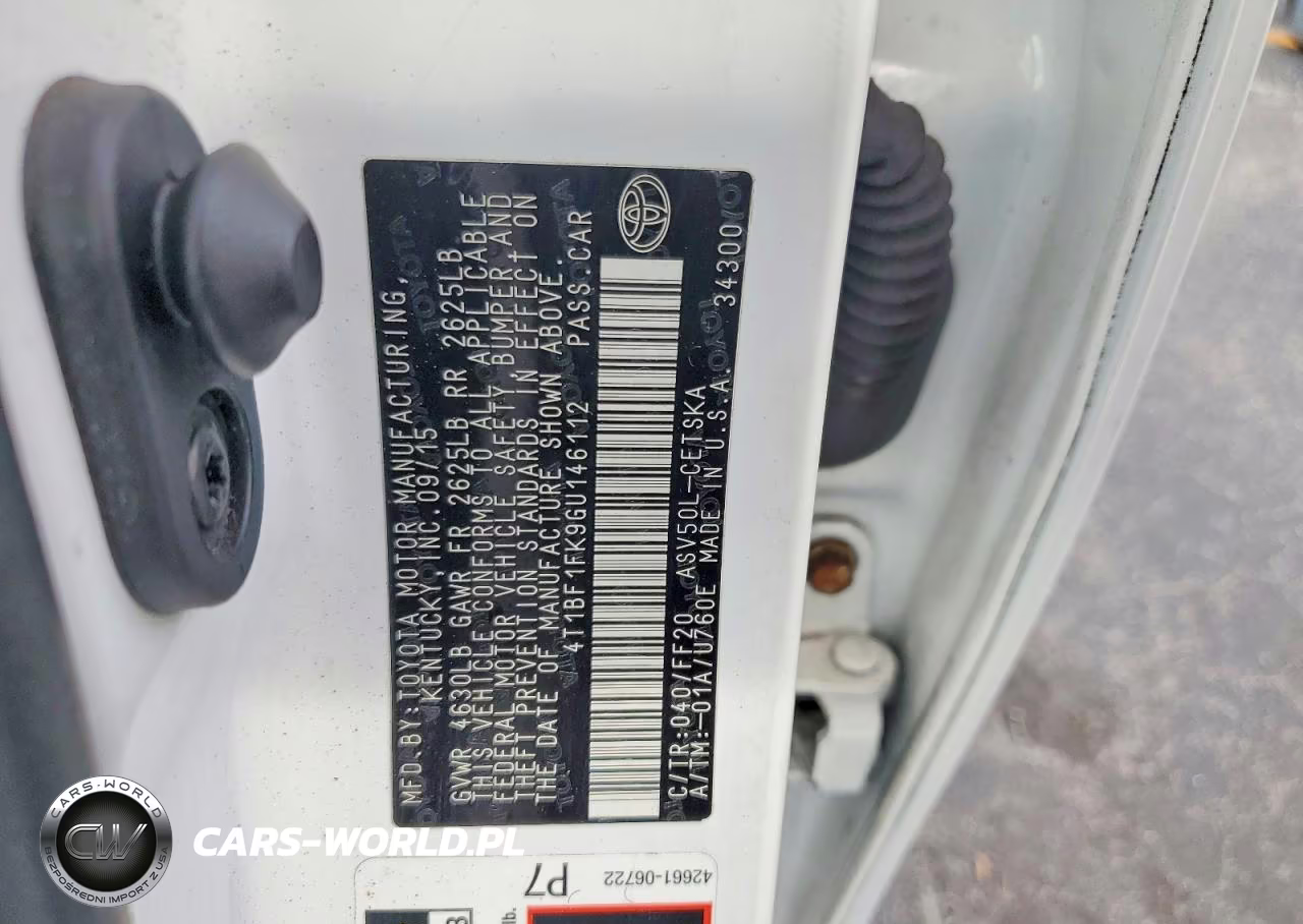 2016 Toyota Camry Se VIN:4T1BF1FK9GU146112 - 12