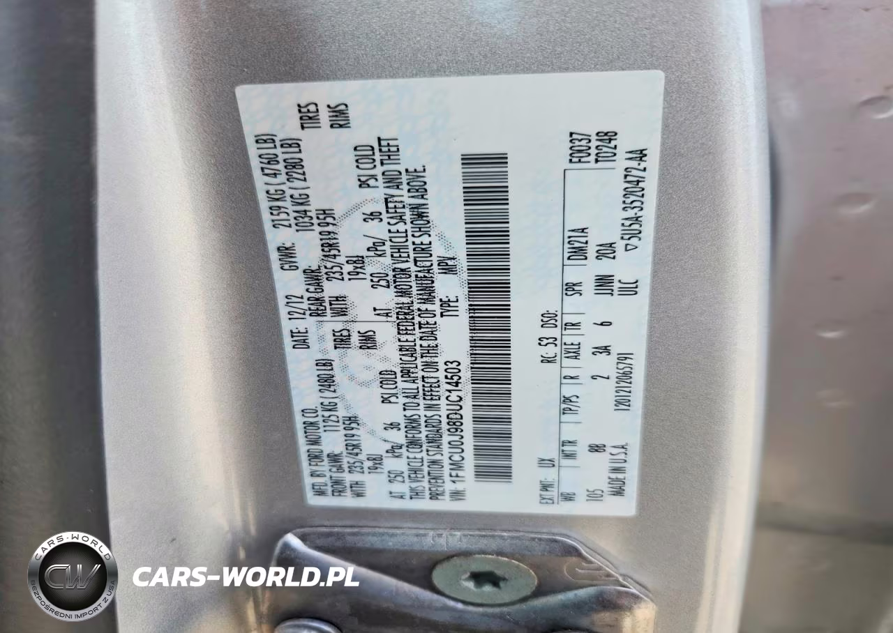 2013 Ford Escape VIN:1FMCU0J98DUC14503 - 12